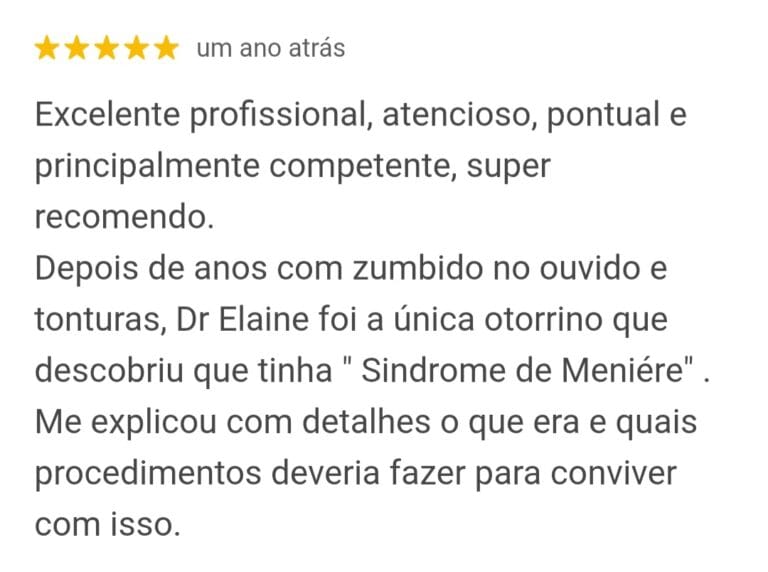2 avaliação google dra elaine watanabe atenciosa